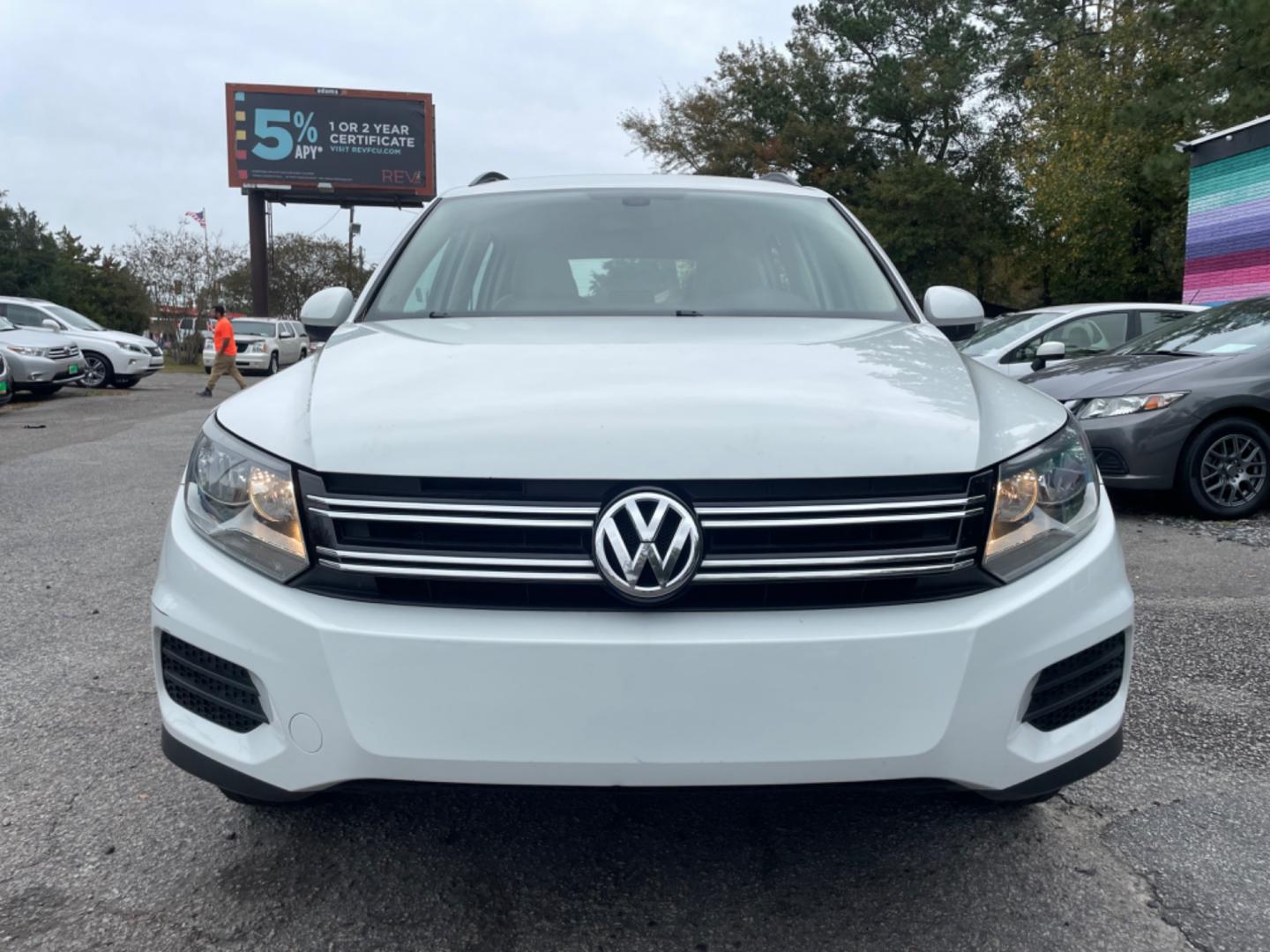 2017 WHITE VOLKSWAGEN TIGUAN S (WVGAV7AX7HK) with an 2.0L engine, Automatic transmission, located at 5103 Dorchester Rd., Charleston, SC, 29418-5607, (843) 767-1122, 36.245171, -115.228050 - Clean Interior with Leather, CD/AUX/USB/Bluetooth, Power Everything (windows, locks, seat, mirrors), Heated Seats, All-weather Mats, Push Button Start, Keyless Entry, Alloy Wheels. Clean CarFax (no accidents reported!) Local Trade-in!! 99k miles Located at New Life Auto Sales! 2023 WINNER for Pos - Photo#1